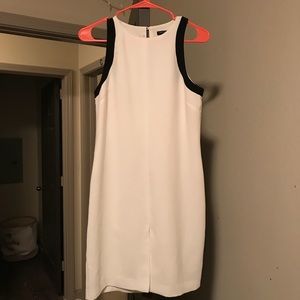 Black and white banana republic dress